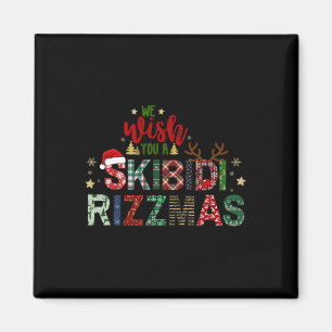 Wir wünschen Ihnen ein Skibidi-Rizzmas-Weihnachten Magnet