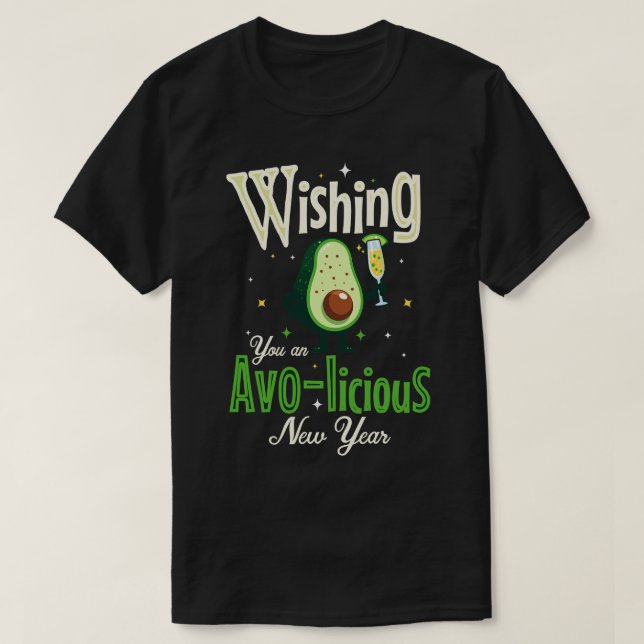 Wir wünschen Ihnen ein wunderbares neues Jahr T-Shirt (Design vorne)
