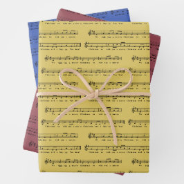 Wir wünschen Ihnen eine frohe Weihnachts-Klassik M Geschenkpapier Set