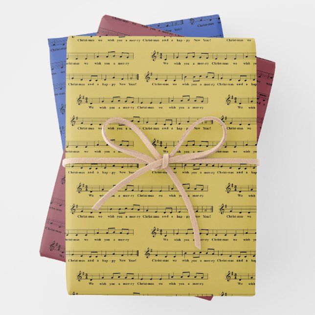 Wir wünschen Ihnen eine frohe Weihnachts-Klassik M Geschenkpapier Set (Beispiel)