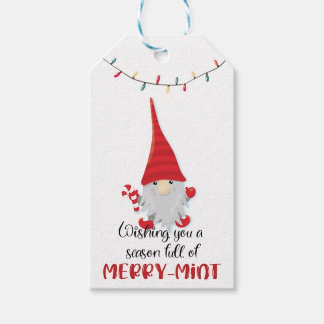 Wir wünschen Ihnen eine Jahreszeit voller Merry-Mi Geschenkanhänger (Vorderseite)