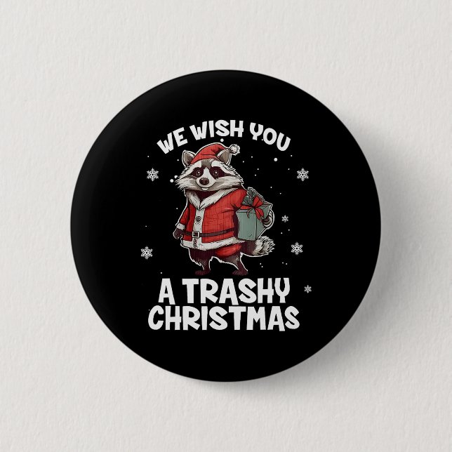 Wir wünschen Ihnen eine knallharte Weihnachtsracco Button (Vorderseite)