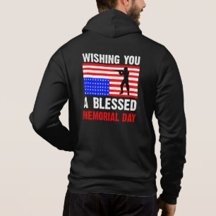 Wir wünschen Ihnen einen gesegneten Memorial Day-6 Hoodie