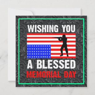Wir wünschen Ihnen einen gesegneten Memorial Day Einladung