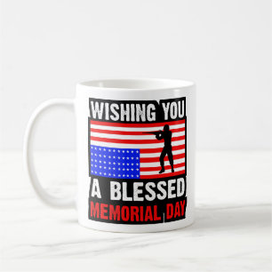 Wir wünschen Ihnen einen gesegneten Memorial Day Kaffeetasse