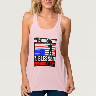 Wir wünschen Ihnen einen gesegneten Memorial Day Tank Top
