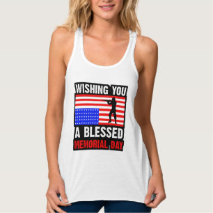 Wir wünschen Ihnen einen gesegneten Memorial Day Tank Top
