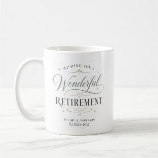 Wir wünschen Ihnen einen wundervollen Ruhestand Pe Kaffeetasse