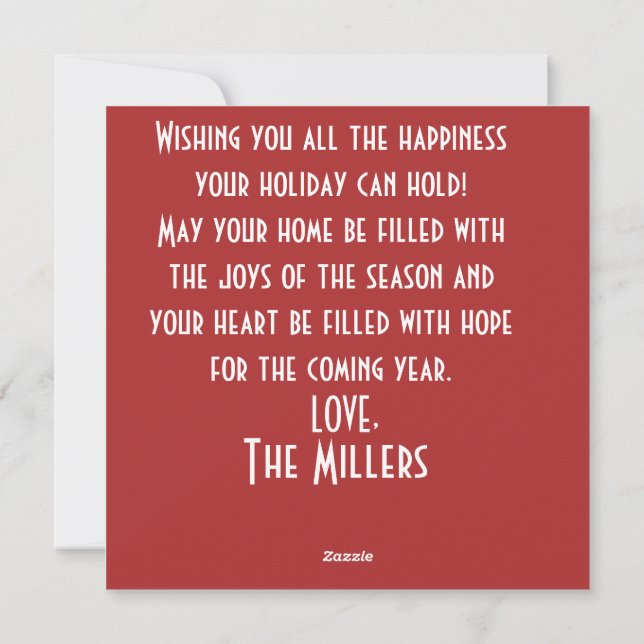 Wir wünschen Ihnen frohe Weihnachten (Rückseite)