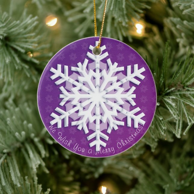 Wir wünschen Ihnen frohe Weihnachten! Alles Gute z Keramik Ornament (Baum)