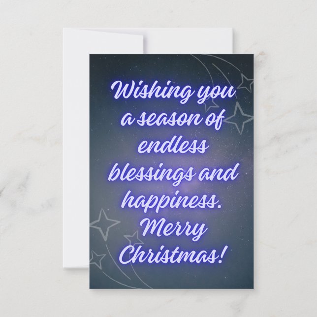 Wir wünschen Ihnen frohe Weihnachten Dankeskarte (Rückseite)
