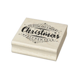 Wir wünschen Ihnen frohe Weihnachten Gummistempel