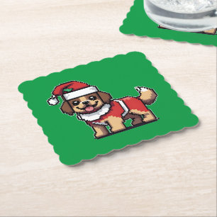 Wir wünschen Ihnen frohe Weihnachten mit niedliche Untersetzer
