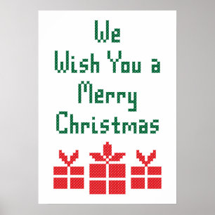 Wir wünschen Ihnen frohe Weihnachten Poster