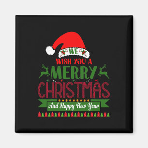 Wir wünschen Ihnen frohe Weihnachten und viel Glüc Magnet