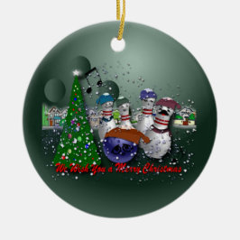 Wir wünschen Ihnen frohen Weihnachten Keramik Ornament