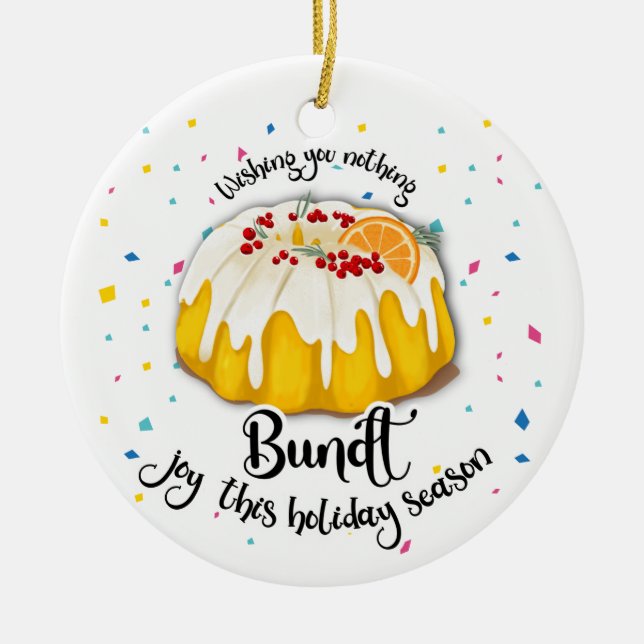 Wir wünschen Ihnen in dieser Feriensaison nichts S Keramik Ornament (Vorne)