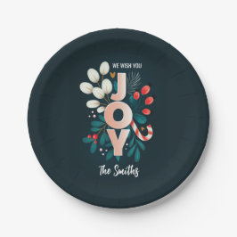 Wir wünschen Ihnen viel Spaß, Weihnachten Candy Ca Pappteller