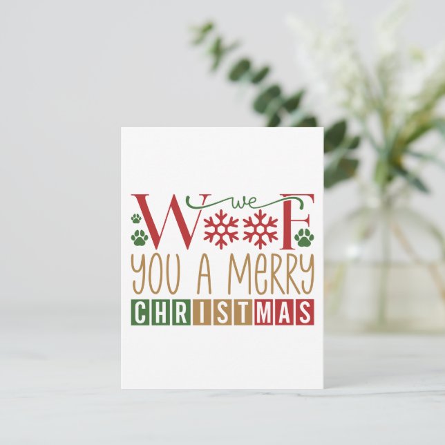 Wir würden dir frohe Weihnachten schenken (Stehend Vorderseite)