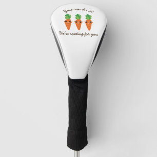 Wir wurzeln für Sie lustige aufmunternde Karotten Golf Headcover