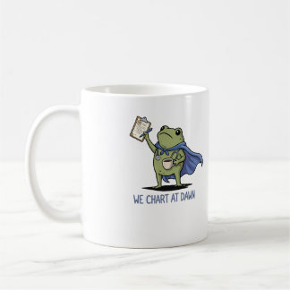 Wir zeichnen bei Morgengrauen Frosch Krankenschwes Kaffeetasse