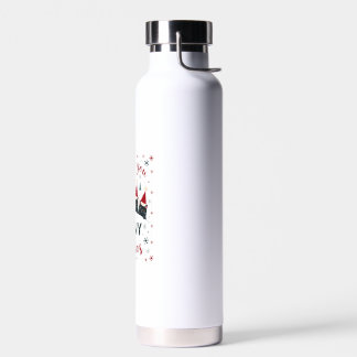 Wir zischen Ihnen ein Meowy Catmas Lustige Katze W Trinkflasche