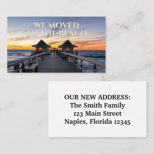 Wir zogen nach Beach Neapel Pier Florida Visitenkarte