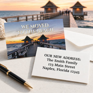 Wir zogen nach Beach Neapel Pier Florida Visitenkarte