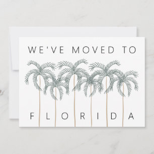 Wir zogen nach Florida Palm Trees Neue Adresse Ankündigung