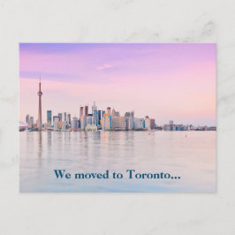 Wir zogen nach Toronto Canada Skyline Foto Moving Postkarte