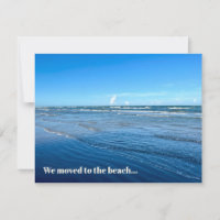 Wir zogen zum Strand neue Zuhause-Adresse bewegen