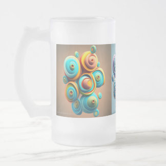Wirbel auf dem Becher Mattglas Bierglas
