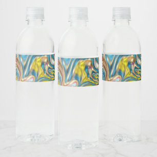 Wirbel aus abstraktem Marmor, aquamarin türkisblau