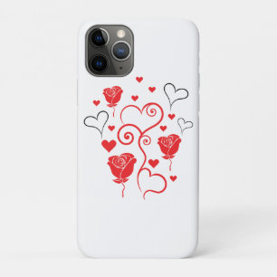 Wirbel aus Herzen und Rosen Case-Mate iPhone Hülle