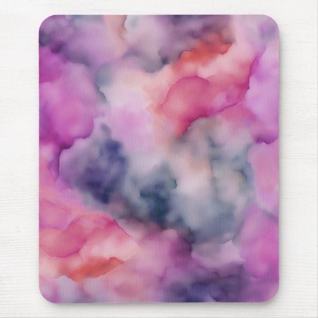Wirbel aus lila Marmor  Mousepad (Vorne)
