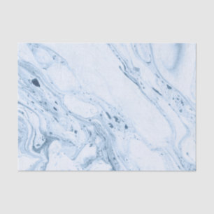 Wirbel aus Weiß und Blau Seidenpapier