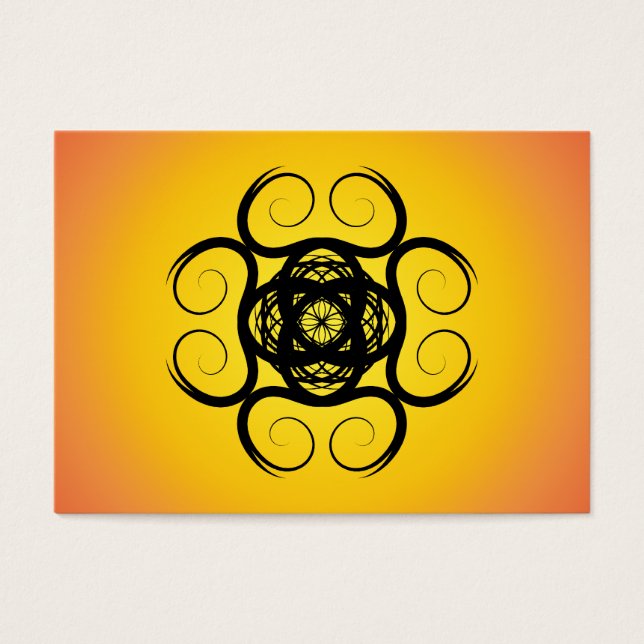 Wirbel Black Kaleidoscope Mandala (Vorderseite)