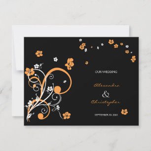 Wirbel & Blume Elegante Hochzeitsankündigung Einladung