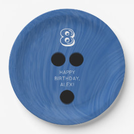 Wirbel Bowling Ball | Farbe, Alter, Name auswählen Pappteller