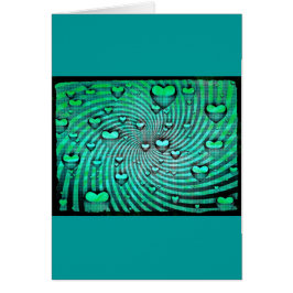 Wirbel der Herzgrußkarte