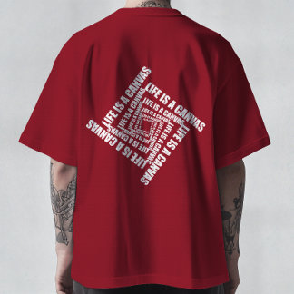 Wirbel der Kreativität - Das Leben ist ein Leinwan T-Shirt