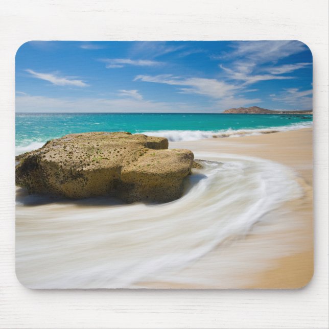Wirbel der Meerestide am Strand Mousepad (Vorne)