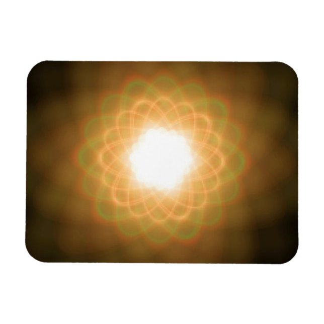 Wirbel des Gelblichts auf Schwarz Magnet (Horizontal)