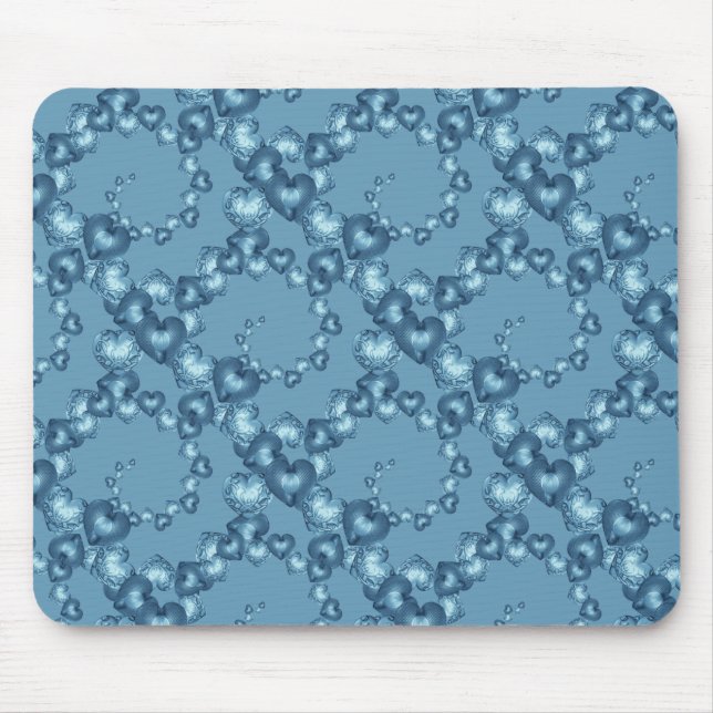 Wirbel des Herzens, Light Blue-MOUSEPAD Mousepad (Vorne)