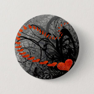 Wirbel des Schwarzen Herzens Button