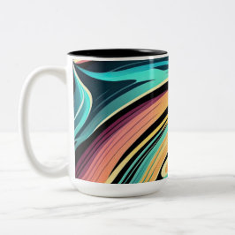 Wirbel Farbige Abstrakte Tasse