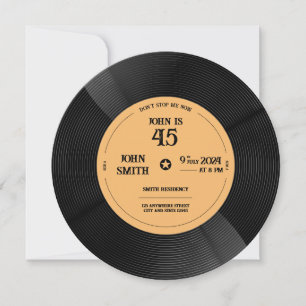 Wirbel in deine Party – Vinyl-Einladung Vibes Einladung
