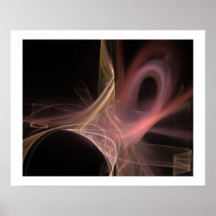 WIRBEL IN WEICHEN ANTIQIE PINK LILA POSTER