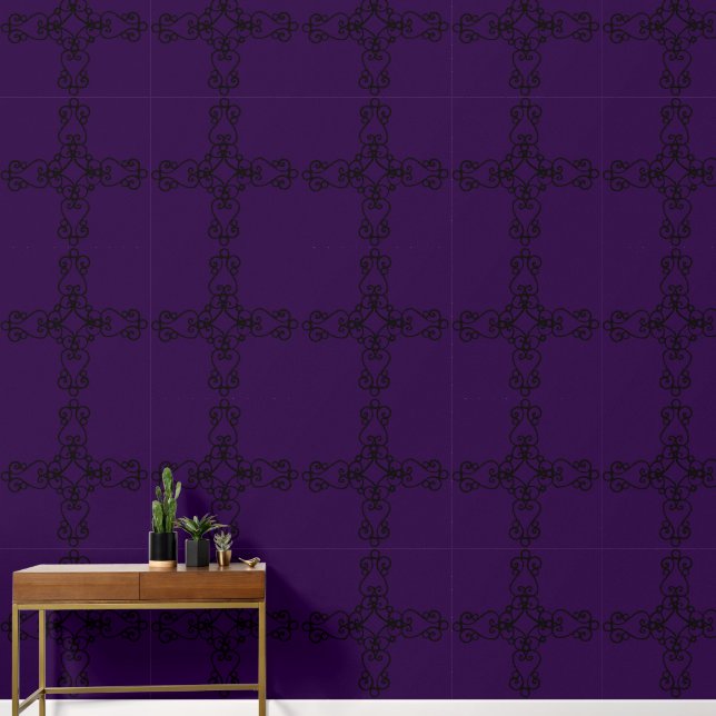 Wirbel-Kreuz-Design Tapete (Hausflur)