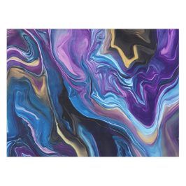 Wirbel Lila Blue Black Wall-Teller Tischdecke